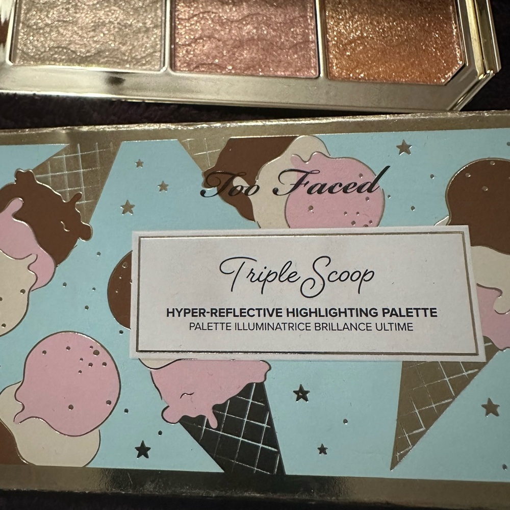 Too Faced Triple Scoop Highlighting Palette - Neapolitan Sparkling - Summer